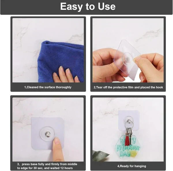 10 PCS Self Adhesive Wall Screws