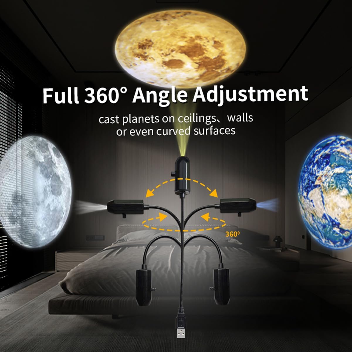 MOON ROOF LIGHT WITH 6 GALAXY LENS